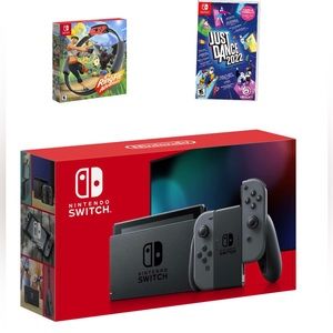 Barely used Nintendo console in gray joy con